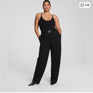SPANX Black Ponte Barrel-Leg Trousers NEW small